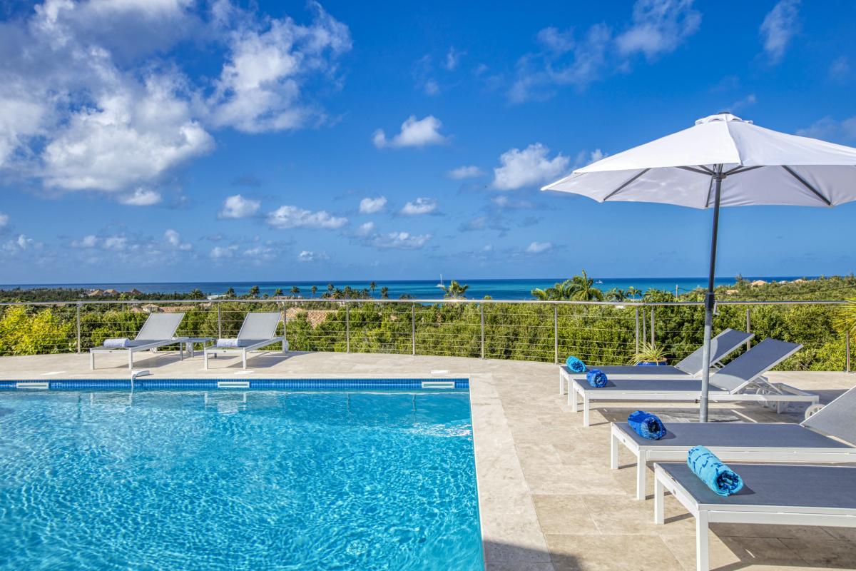 Location villa Saint Martin Terres Basses - villa 4 chambres 8 personnes - A 300m de la plage de Baie aux Prunes - Piscine et Vue mer (14)